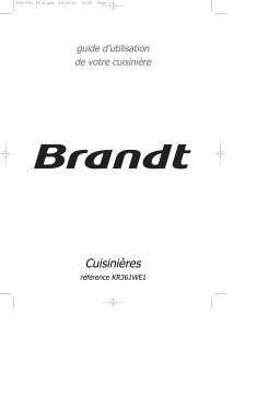 Brandt KR361WE1 Manuel utilisateur