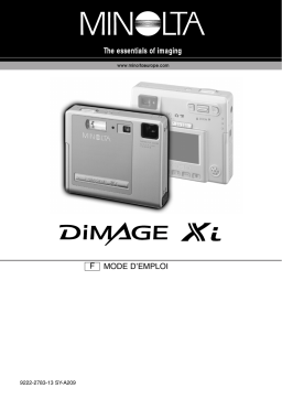 Konica Minolta DiMAGE Xi Manuel utilisateur