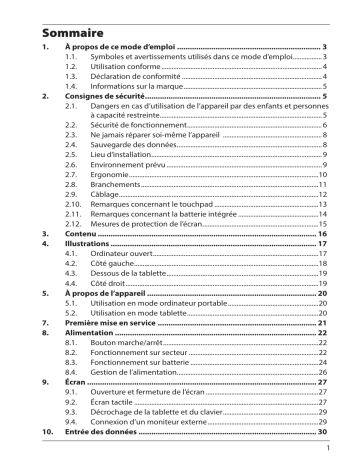 Essentiel b W10 PC'TAB 1002 Mode d'emploi | Fixfr