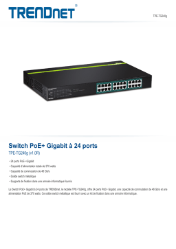 Trendnet TPE-TG240g 24-Port Gigabit PoE+ Switch Fiche technique