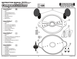 Milescraft CompactSubBase Compact Router Attachment for Standard 1-3/16 in. Dia Bushings Manuel utilisateur