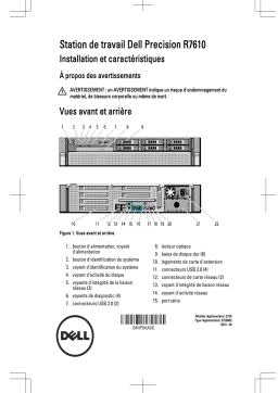 Dell Precision R7610 workstation Manuel utilisateur