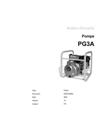 Wacker Neuson PG3A Dewatering Pump Manuel utilisateur | Fixfr