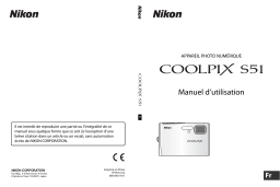 Nikon Coolpix S51 Manuel utilisateur