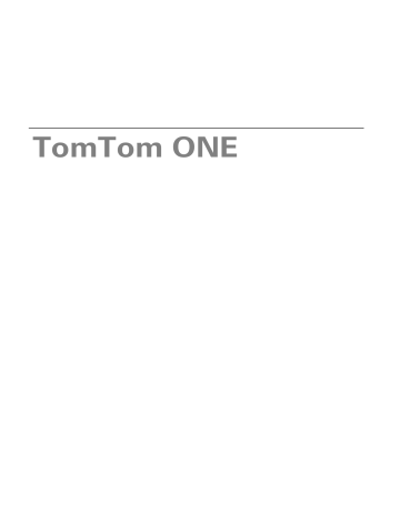 Manuel du propriétaire | TomTom ONE 3rd Edition Manuel utilisateur | Fixfr