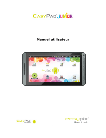 Easypix EasyPad Junior Mode d'emploi | Fixfr