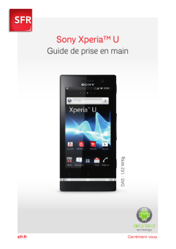 Sony Xperia U sfr Manuel utilisateur