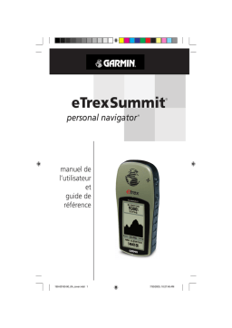 Garmin eTrex Summit® Manuel utilisateur