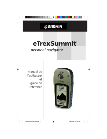 Mode d'emploi | Garmin eTrex Summit® Manuel utilisateur | Fixfr