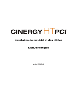 Terratec Cinergy HT PCI Manual Hardware Manuel utilisateur