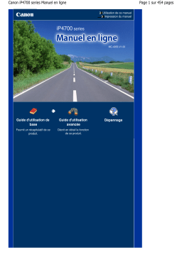 Canon PIXMA iP4700 Manuel utilisateur