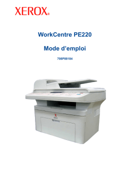 Xerox PE220 WorkCentre Mode d'emploi