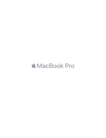 Manuel du propriétaire | Apple MACBOOK PRO TOUCH BAR 13MACBOOK PRO TOUCH BAR 15 Manuel utilisateur | Fixfr