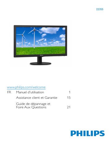 Manuel du propriétaire | Philips 223S5 Manuel utilisateur | Fixfr