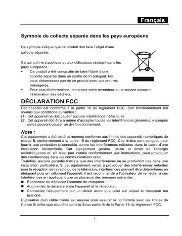 Manuel du propriétaire | Genius P635 Manuel utilisateur | Fixfr