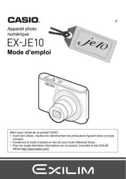 Casio EX JE10 Mode d'emploi