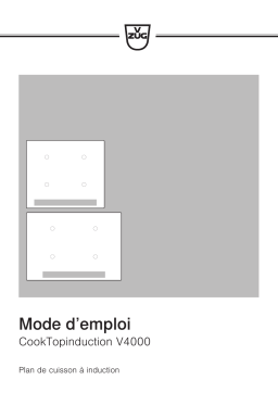 V-ZUG 31115 CookTopInduction Manuel utilisateur