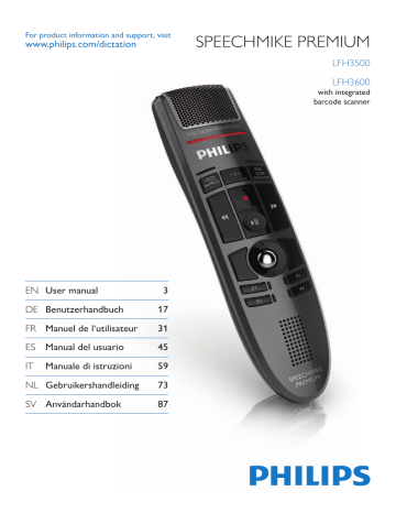 LFH 3600 | Mode d'emploi | Philips LFH 3500 Manuel utilisateur | Fixfr