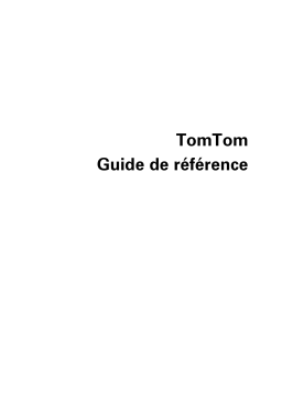 TomTom GO 1000 series Manuel utilisateur