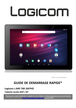 Logicom L-Ixir Tab 1047 HD Manuel utilisateur