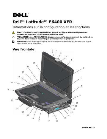 Dell Latitude E6400 XFR laptop Guide de démarrage rapide | Fixfr