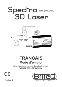 Briteq SPECTRA-3D Laser Manuel du propriétaire