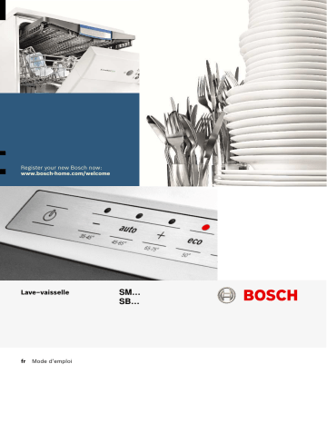 Manuel du propriétaire | Bosch SMU63N25EU Lave-vaisselle Manuel utilisateur | Fixfr