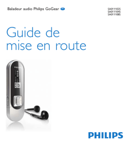 Philips SA011102S/02 Manuel utilisateur