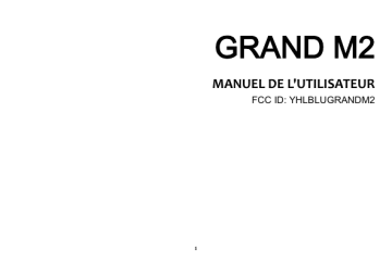 Blu Grand M2 Manuel du propriétaire | Fixfr