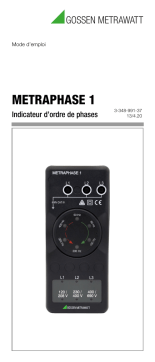 Gossen MetraWatt METRAPHASE 1 Operating instrustions