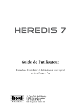 Heredis 7 Pro Windows Manuel utilisateur