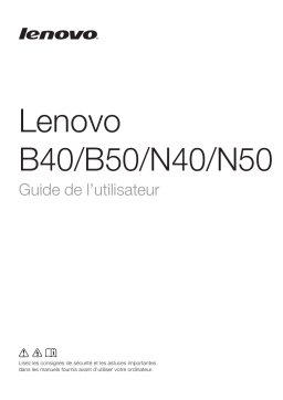 Lenovo ESSENTIAL B50-10ESSENTIAL B50-80 Manuel utilisateur