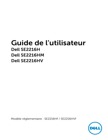 Dell SE2216HV electronics accessory Manuel utilisateur | Fixfr