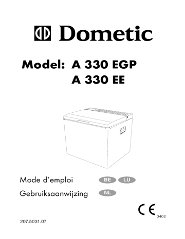 Manuel du propriétaire | Dometic A 330 EGP Manuel utilisateur | Fixfr