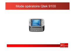 QTek 9100 Manuel utilisateur
