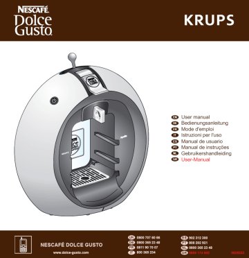 Manuel du propriétaire | Krups DOLCE GUSTO YY2002FD Manuel utilisateur | Fixfr