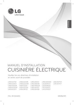 LG LRE6321ST Guide d'installation