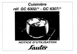 sauter GC6307 Manuel utilisateur