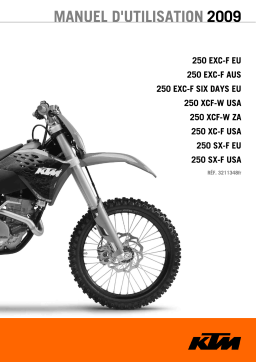 KTM 250 XC-F USA Manuel utilisateur