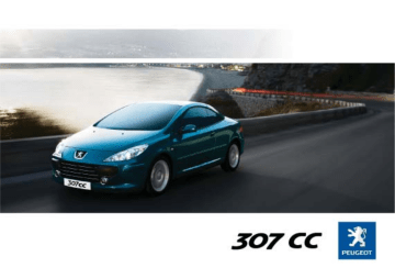 Manuel du propriétaire | Peugeot 307 Manuel utilisateur | Fixfr