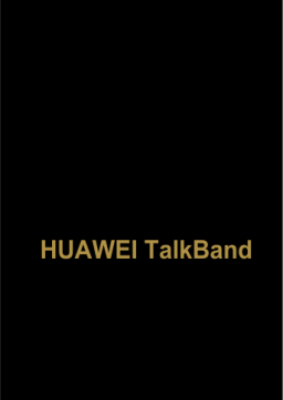 Huawei TalkBand B2 Manuel utilisateur