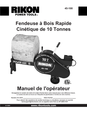 Rikon Power Tools 45-100 Manuel utilisateur | Fixfr