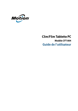 Motion Computing F5m Windows 8.1 Manuel utilisateur