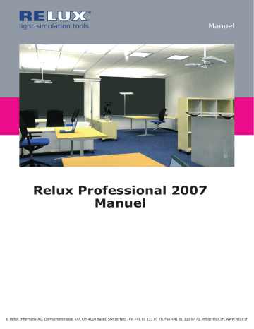 Relux 2007 Manuel utilisateur | Fixfr