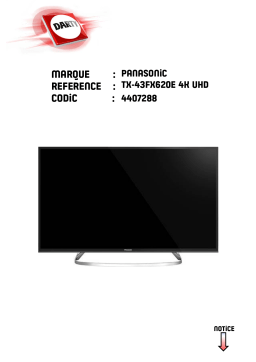 Panasonic TX-55FX623E Manuel utilisateur