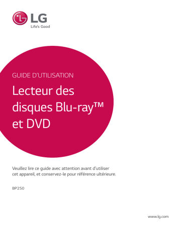 LG BP250 Manuel du propriétaire | Fixfr