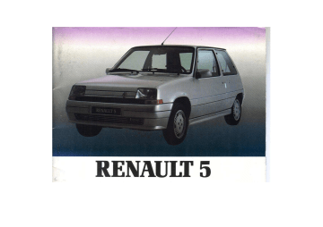 Renault 5 & Super 5 Manuel du propriétaire | Fixfr