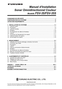 Furuno FSV35 Guide d'installation