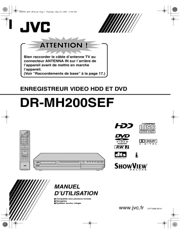 Manuel du propriétaire | JVC DR-MH200SEF Manuel utilisateur | Fixfr