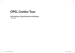 Opel COMBO TOUR Manuel utilisateur